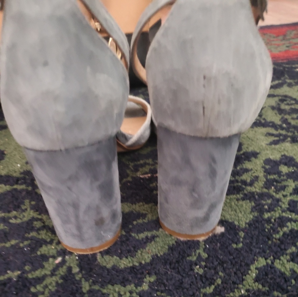 Steve Madden blue suede heels